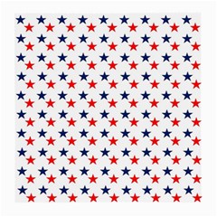 Patriotic Red White Blue Stars Usa Medium Glasses Cloth (2-side) by Celenk