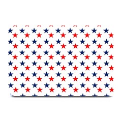 Patriotic Red White Blue Stars Usa Plate Mats by Celenk