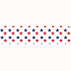 Patriotic Red White Blue Stars Usa Large Bar Mats by Celenk