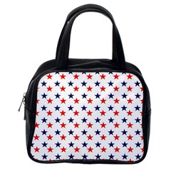 Patriotic Red White Blue Stars Usa Classic Handbags (one Side) by Celenk