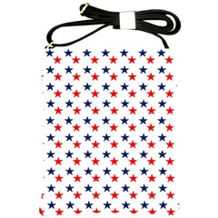 Patriotic Red White Blue Stars Usa Shoulder Sling Bags by Celenk