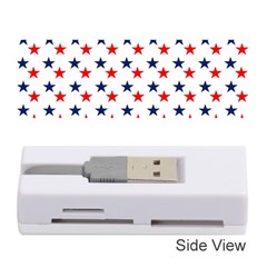 Patriotic Red White Blue Stars Usa Memory Card Reader (stick)  by Celenk