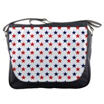 Patriotic Red White Blue Stars Usa Messenger Bags Front