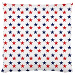 Patriotic Red White Blue Stars Usa Large Cushion Case (One Side) Front