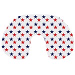 Patriotic Red White Blue Stars Usa Travel Neck Pillows Front