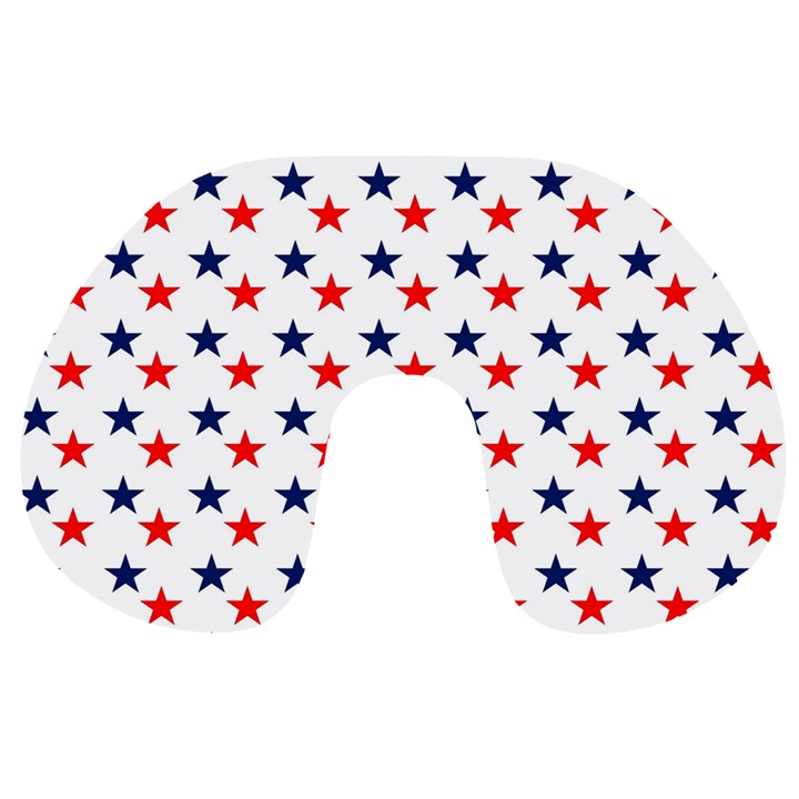 Patriotic Red White Blue Stars Usa Travel Neck Pillows