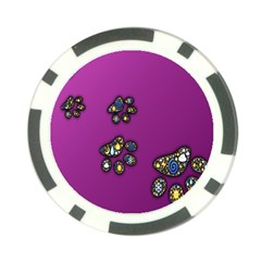 Footprints Paw Animal Track Foot Poker Chip Card Guard