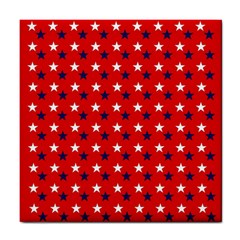 Patriotic Red White Blue Usa Tile Coasters by Celenk