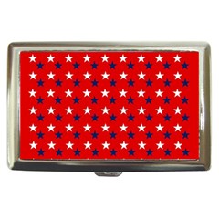 Patriotic Red White Blue Usa Cigarette Money Cases by Celenk