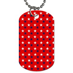 Patriotic Red White Blue Usa Dog Tag (two Sides) by Celenk