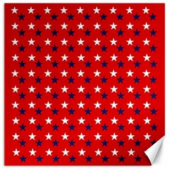 Patriotic Red White Blue Usa Canvas 20  X 20   by Celenk