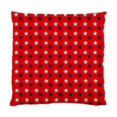 Patriotic Red White Blue Usa Standard Cushion Case (one Side) by Celenk