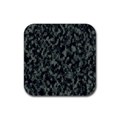 Camouflage Tarn Military Texture Rubber Coaster (square)  by Celenk