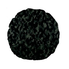 Camouflage Tarn Military Texture Standard 15  Premium Round Cushions by Celenk