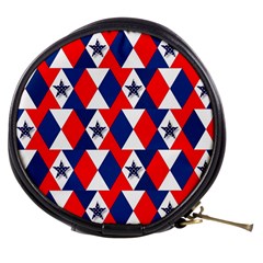 Patriotic Red White Blue 3d Stars Mini Makeup Bags by Celenk