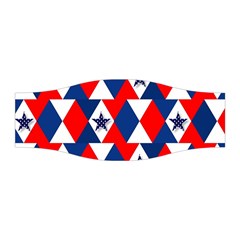 Patriotic Red White Blue 3d Stars Stretchable Headband by Celenk