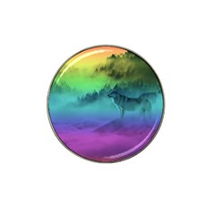 Yellowstone Wolfs Sunset Hat Clip Ball Marker (10 Pack) by PodArtist