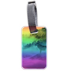 Yellowstone Wolfs Sunset Luggage Tags (two Sides) by PodArtist