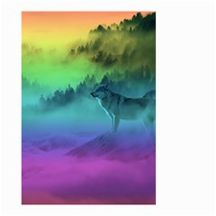 Yellowstone Wolfs Sunset Small Garden Flag (two Sides) by PodArtist