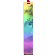 Yellowstone Wolfs Sunset Large Book Marks by PodArtist