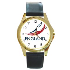 26813682 C0fe 4ab2 8484 Fc7f900b0a10 Round Gold Metal Watch by MERCH90