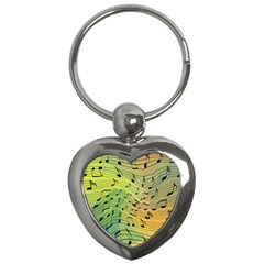 Music Notes Key Chains (heart) 