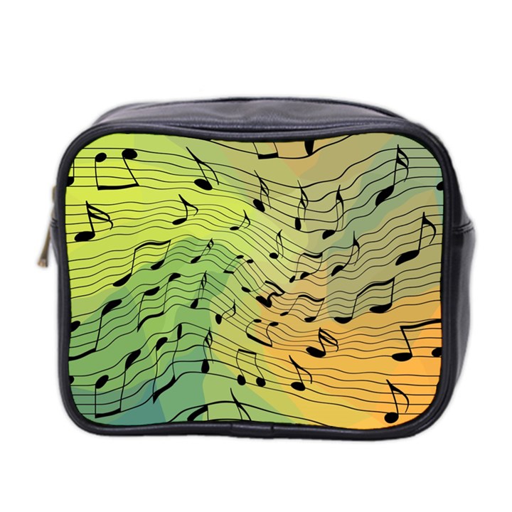 Music Notes Mini Toiletries Bag 2-Side