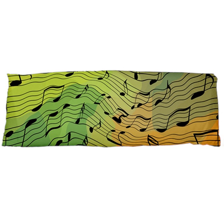 Music Notes Body Pillow Case (Dakimakura)