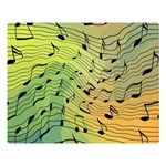 Music Notes Double Sided Flano Blanket (Large)  80 x60  Blanket Front