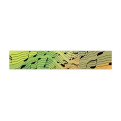 Music Notes Flano Scarf (mini) by linceazul