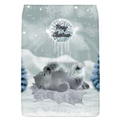 Cute Polar Bear Baby, Merry Christmas Flap Covers (s)  by FantasyWorld7