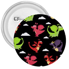 Cute Flying Dragons 3  Buttons by Bigfootshirtshop