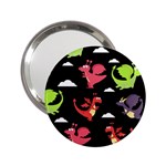 Cute Flying Dragons 2.25  Handbag Mirrors Front