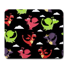 Cute Flying Dragons Large Mousepads by Bigfootshirtshop