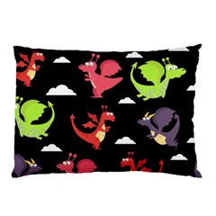 Cute Flying Dragons Pillow Case (two Sides) by Bigfootshirtshop