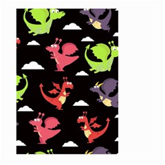 Cute Flying Dragons Large Garden Flag (two Sides) by Bigfootshirtshop