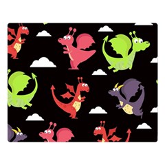 Cute Flying Dragons Double Sided Flano Blanket (large)  by Bigfootshirtshop