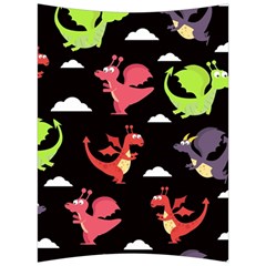 Cute Flying Dragons Back Support Cushion by Bigfootshirtshop