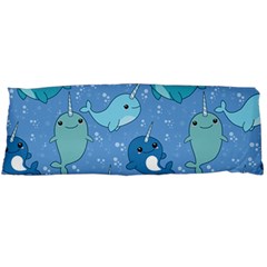 Cute Narwhal Pattern Body Pillow Case (dakimakura) by Bigfootshirtshop