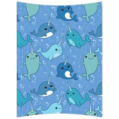 Cute Narwhal Pattern Back Support Cushion by Bigfootshirtshop