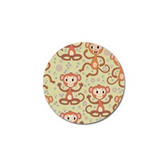 Cute Cartoon Monkeys Pattern Golf Ball Marker by Bigfootshirtshop