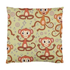 Cute Cartoon Monkeys Pattern Standard Cushion Case (two Sides) by Bigfootshirtshop