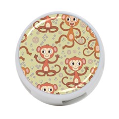 Cute Cartoon Monkeys Pattern 4-port Usb Hub (two Sides)  by Bigfootshirtshop