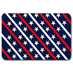 Patriotic Red White Blue Stars Large Doormat  30 x20  Door Mat