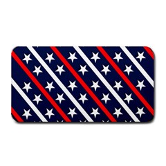 Patriotic Red White Blue Stars Medium Bar Mats by Celenk