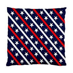 Patriotic Red White Blue Stars Standard Cushion Case (one Side) by Celenk