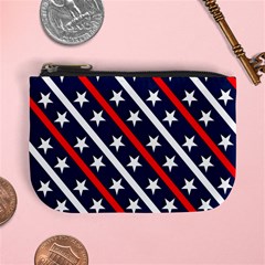 Patriotic Red White Blue Stars Mini Coin Purses by Celenk