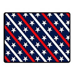 Patriotic Red White Blue Stars Fleece Blanket (small) by Celenk