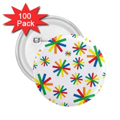 Celebrate Pattern Colorful Design 2 25  Buttons (100 Pack)  by Celenk