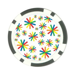 Celebrate Pattern Colorful Design Poker Chip Card Guard (10 Pack) by Celenk